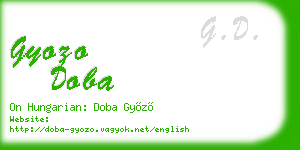 gyozo doba business card