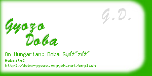 gyozo doba business card